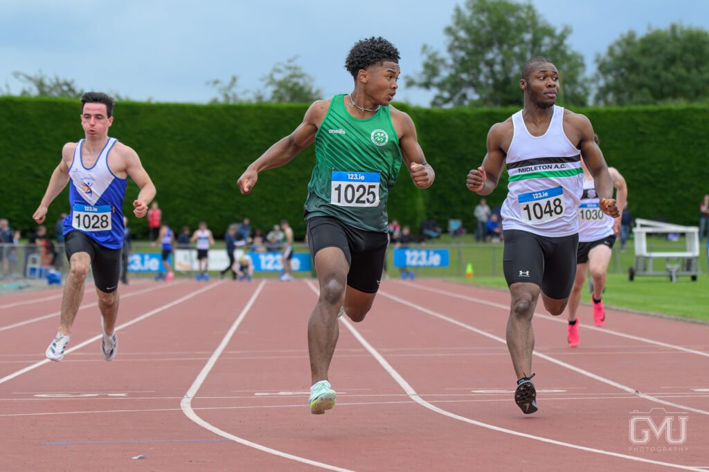 Denzel at the National Outdoor Championship 2024 100m Heat - 1st